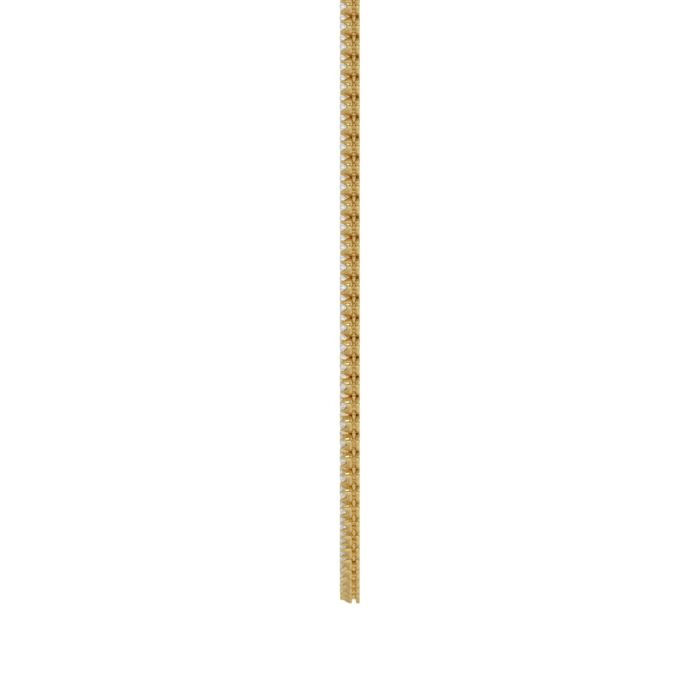 14K YELLOW GOLD 6.00CT 20 INCH ROUND DIAMOND MEN'S NECKLACE - Image 2