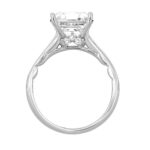 LADIES RING 2CT ROUND/PRINCESS DIAMOND 14K WHITE GOLD (CENTER STONE PRINCESS DIAMOND 2CT ) - Image 2