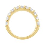LADIES BAND 2CT ROUND DIAMOND 14K YELLOW GOLD - Image 2