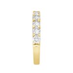 LADIES BAND 2CT ROUND DIAMOND 14K YELLOW GOLD - Image 3