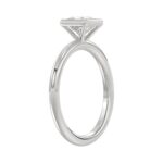 LADIES SOLITAIRE RING 1CT PRINCESS DIAMOND 14K WHITE GOLD (CENTER STONE PRINCESS DIAMOND 1CT ) - Image 3