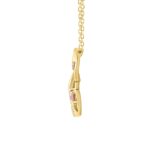 LADIES PENDANT 1/4CT ROUND DIAMOND 14K YELLOW GOLD WITH CHAIN (CENTER STONE ROUND DIAMOND 1/5CT ) - Image 2