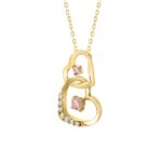 LADIES PENDANT 1/4CT ROUND DIAMOND 14K YELLOW GOLD WITH CHAIN (CENTER STONE ROUND DIAMOND 1/5CT ) - Image 3
