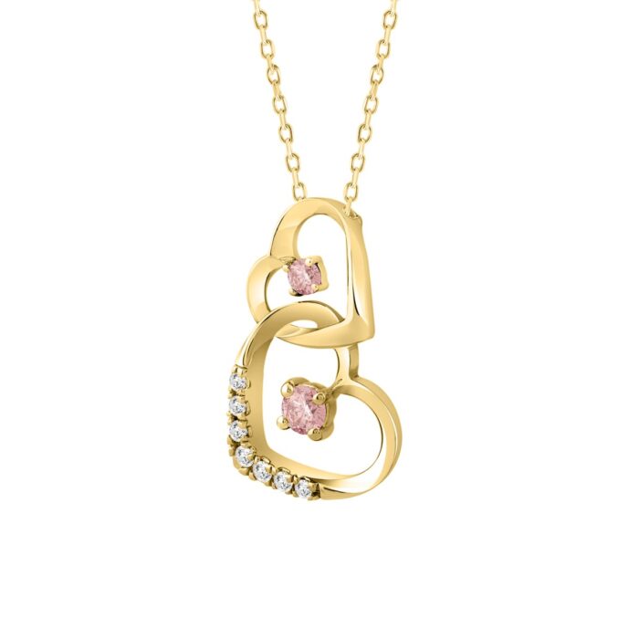 LADIES PENDANT 1/4CT ROUND DIAMOND 14K YELLOW GOLD WITH CHAIN (CENTER STONE ROUND DIAMOND 1/5CT ) - Image 3