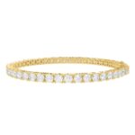 LADIES BRACELET 10 1/2CT ROUND DIAMOND 14K YELLOW GOLD
