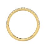 14K YELLOW GOLD 1/4CT ROUND DIAMOND LADIES BAND - Image 2