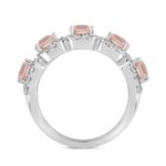 LADIES RING 3CT ROUND/RADIANT DIAMOND 14K WHITE GOLD - Image 2