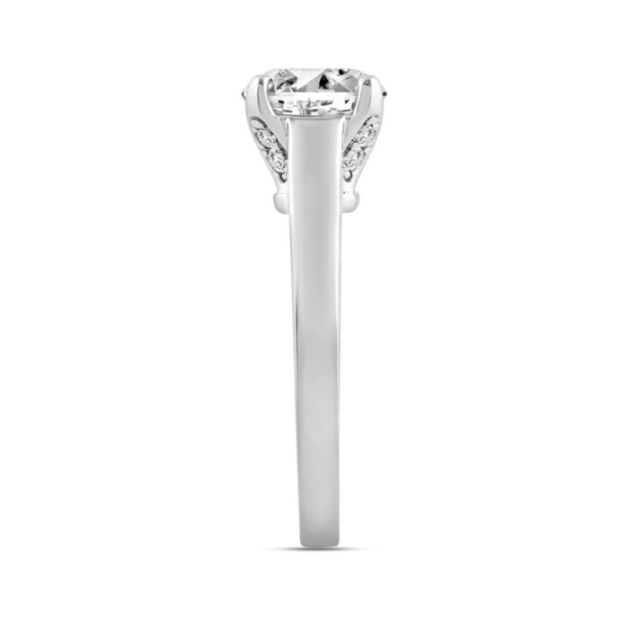 LADIES RING 2.25CT ROUND DIAMOND 14K WHITE GOLD (CENTER STONE ROUND DIAMOND 2.00CT) - Image 3
