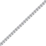 LADIES BRACELET 5.50CT ROUND DIAMOND 14K WHITE GOLD - Image 2