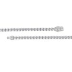 LADIES BRACELET 5.50CT ROUND DIAMOND 14K WHITE GOLD - Image 3