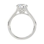 LADIES BRIDAL SET 4.00CT ROUND DIAMOND 14K WHITE GOLD (CENTER STONE ROUND DIAMOND 2.00CT) - Image 5