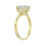 LADIES BRIDAL SET 4 3/8CT ROUND DIAMOND 14K YELLOW GOLD (CENTER STONE ROUND DIAMOND 3.00CT) - Image 2