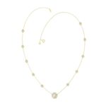 14K YELLOW GOLD 2 1/4CT ROUND DIAMOND LADIES NECKLACE - Image 3