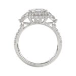 14K WHITE GOLD 2.00CT ROUND/PEAR/OCTAGON STEP CUT DIAMOND LADIES RING - Image 2