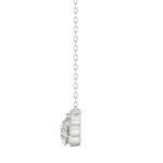 14K WHITE GOLD 1/2CT ROUND DIAMOND LADIES NECKLACE - Image 2