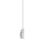 14K WHITE GOLD 1.00CT ROUND DIAMOND LADIES NECKLACE - Image 3