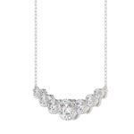14K WHITE GOLD 1 3/4CT ROUND DIAMOND LADIES NECKLACE - Image 3
