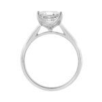 14K WHITE GOLD 3.00CT CUSHION DIAMOND LADIES RING - Image 2