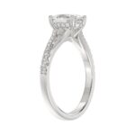 14K WHITE GOLD 1 1/2CT ROUND/OVAL DIAMOND LADIES RING - Image 3