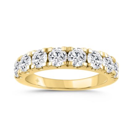 14K YELLOW GOLD 2.00CT ROUND DIAMOND LADIES BAND