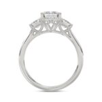 14K WHITE GOLD 3.00CT EMERALD DIAMOND LADIES RING (CENTER STONE EMERALD DIAMOND 2CT) - Image 2