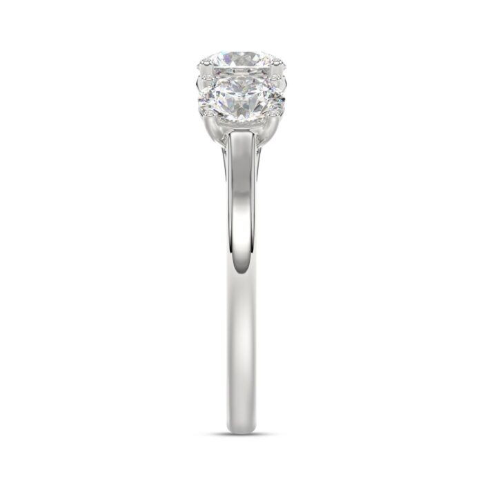 14K WHITE GOLD 2 1/3CT ROUND DIAMOND LADIES RING - Image 4