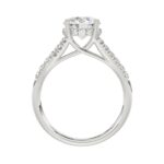 14K WHITE GOLD 2 3/8CT ROUND DIAMOND LADIES RING (CENTER STONE ROUND DIAMOND 2CT) - Image 2