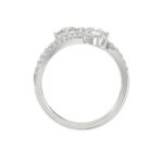 14K WHITE GOLD 2.00CT ROUND/PEAR DIAMOND LADIES RING - Image 2