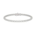 14K WHITE GOLD 3.00CT ROUND DIAMOND LADIES BRACELET