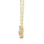 Elegant 1/2CT Round Diamond for Women Yellow Gold 10K Pendant with Chain (Color F-G -Clarity VS1/VS2) - Image 2